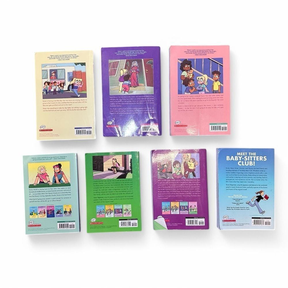 Baby-Sitters Club Graphic Novel Book Lot 7 Ann M. Martin Scholastic Kids Bundle - Picture 3 of 7